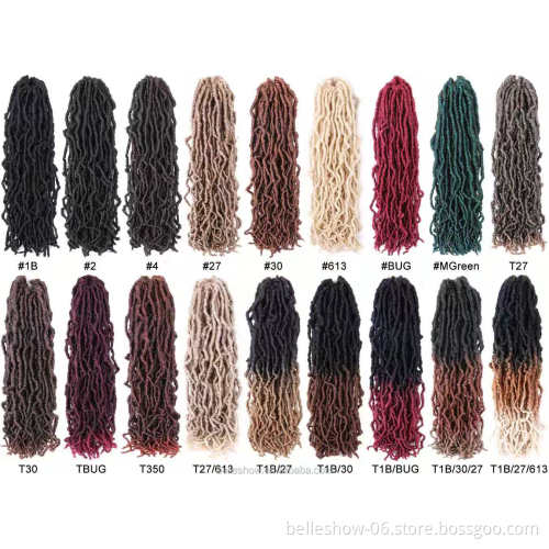 Hot sell Factory Cheap New Hot Sale Goddess Faux Locs Crochet Braid Hair